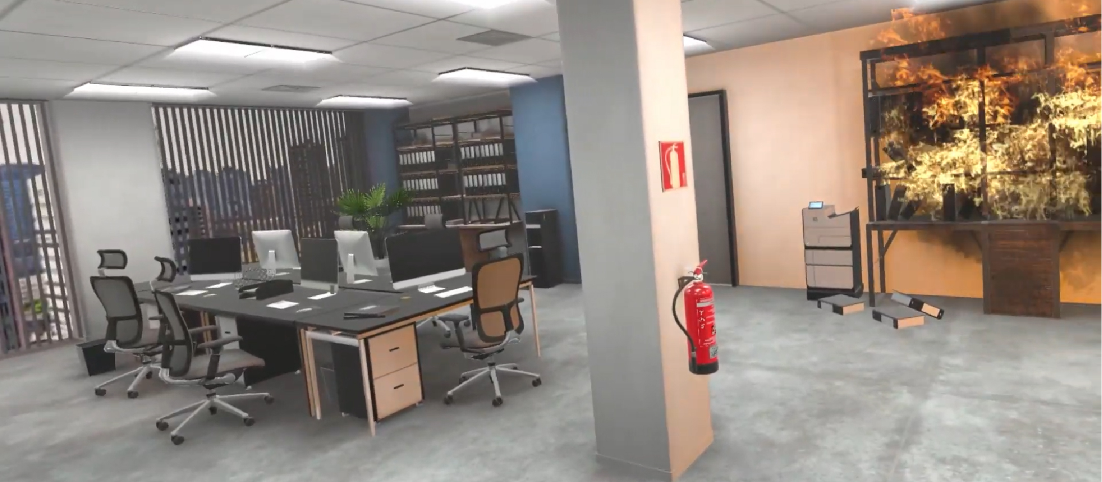 Escenario VR capacitación empresarial